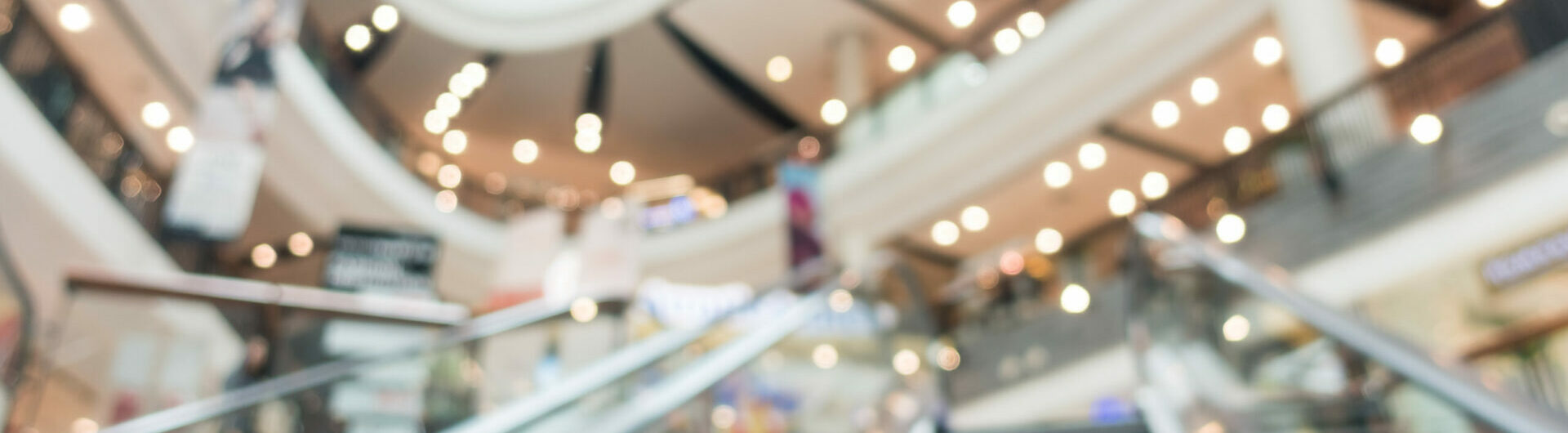 Abstract blur beautiful luxury shopping mall center and shop retail store interior for background